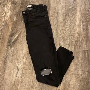Free People black skinny jeans